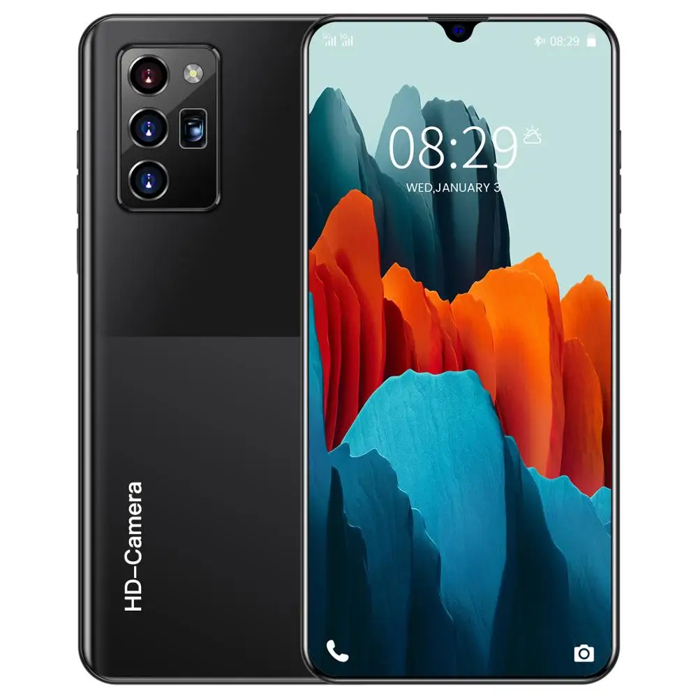 

Galxy Note20 pro 7.6 Inch Drop Screen Smart Phone 6800mAh Dual SIM Andriod 10 Cell Phone 10 Core 512GB Face ID Mobile Phone