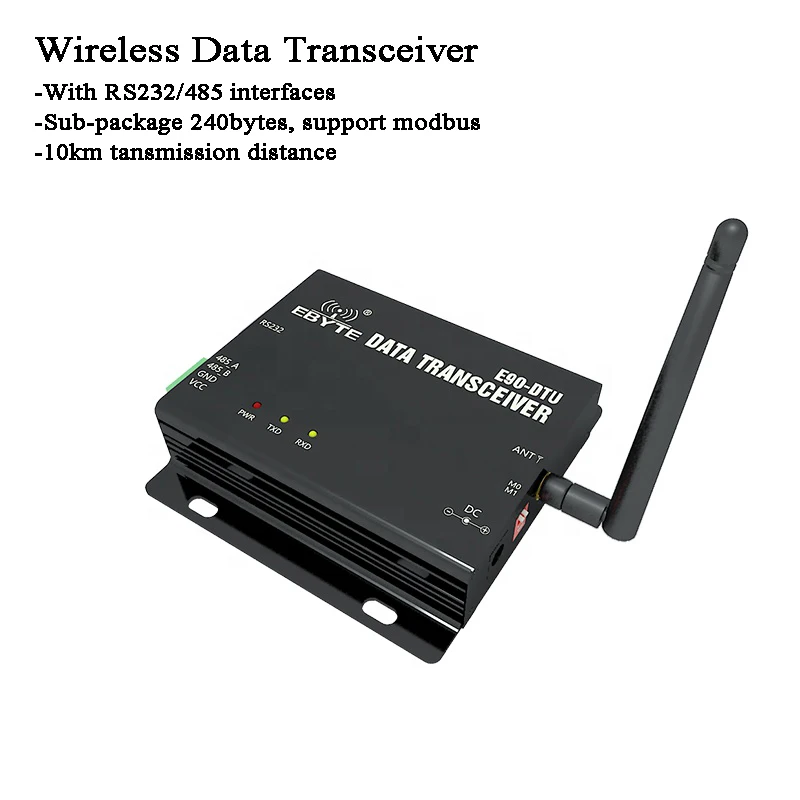 10 км беспроводной трансивер данных RS485/RS232 Lora Шлюз Modbus дальность 868 МГц для