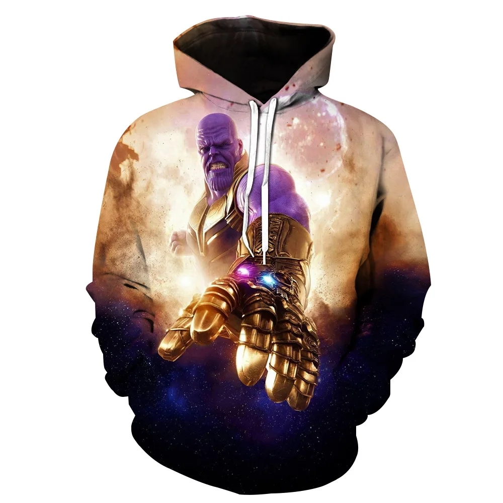 Серый Мстители Endgame мужские толстовки хип хоп Спортивные Кофты с принтом Мстители 3d печатных Marvel пуловер Модные повседневные толстовки для мальчиков - Цвет: Серый