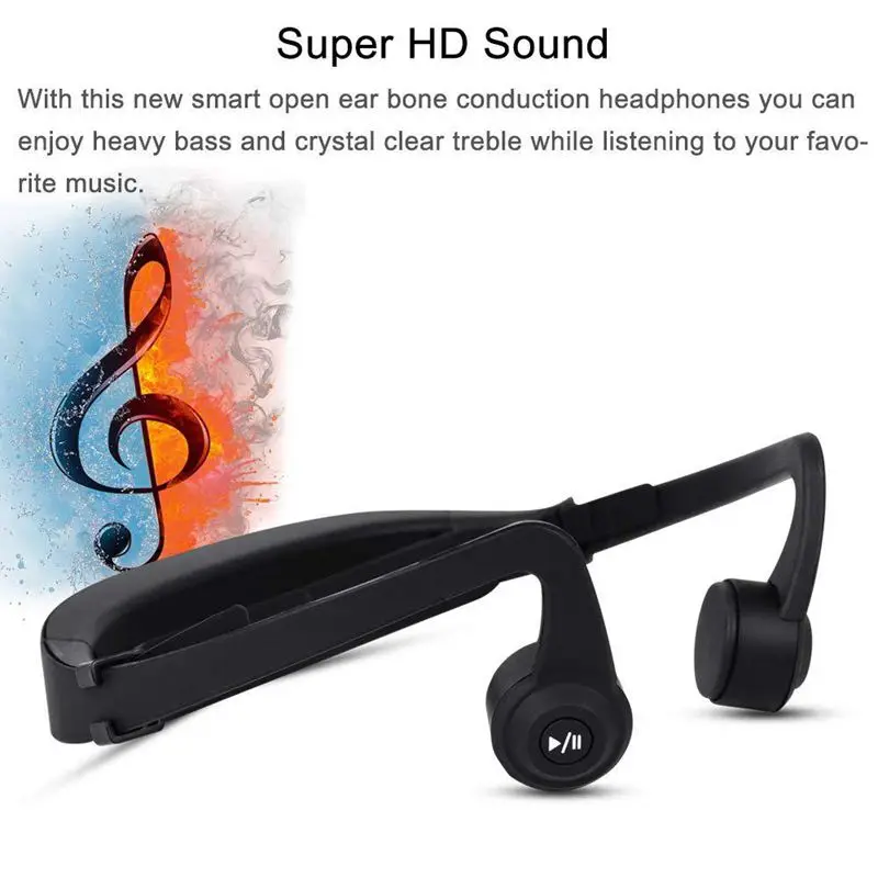 Наушники с костной проводимостью Беспроводная Bluetooth-гарнитура для спортзала