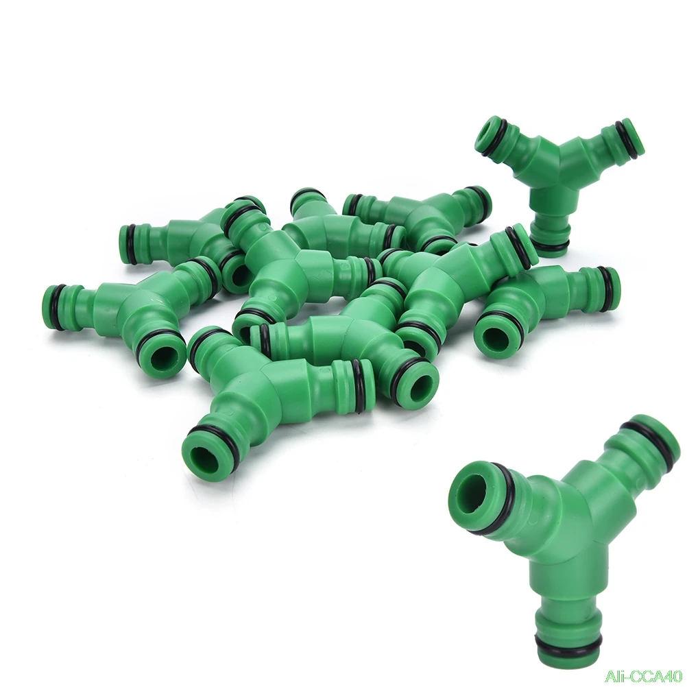 

Plastic Y-Piece 3 Ways Water Hose Pipe Tube Connector Joiner Air Water Splitter Green 1PCS Excellent Quality