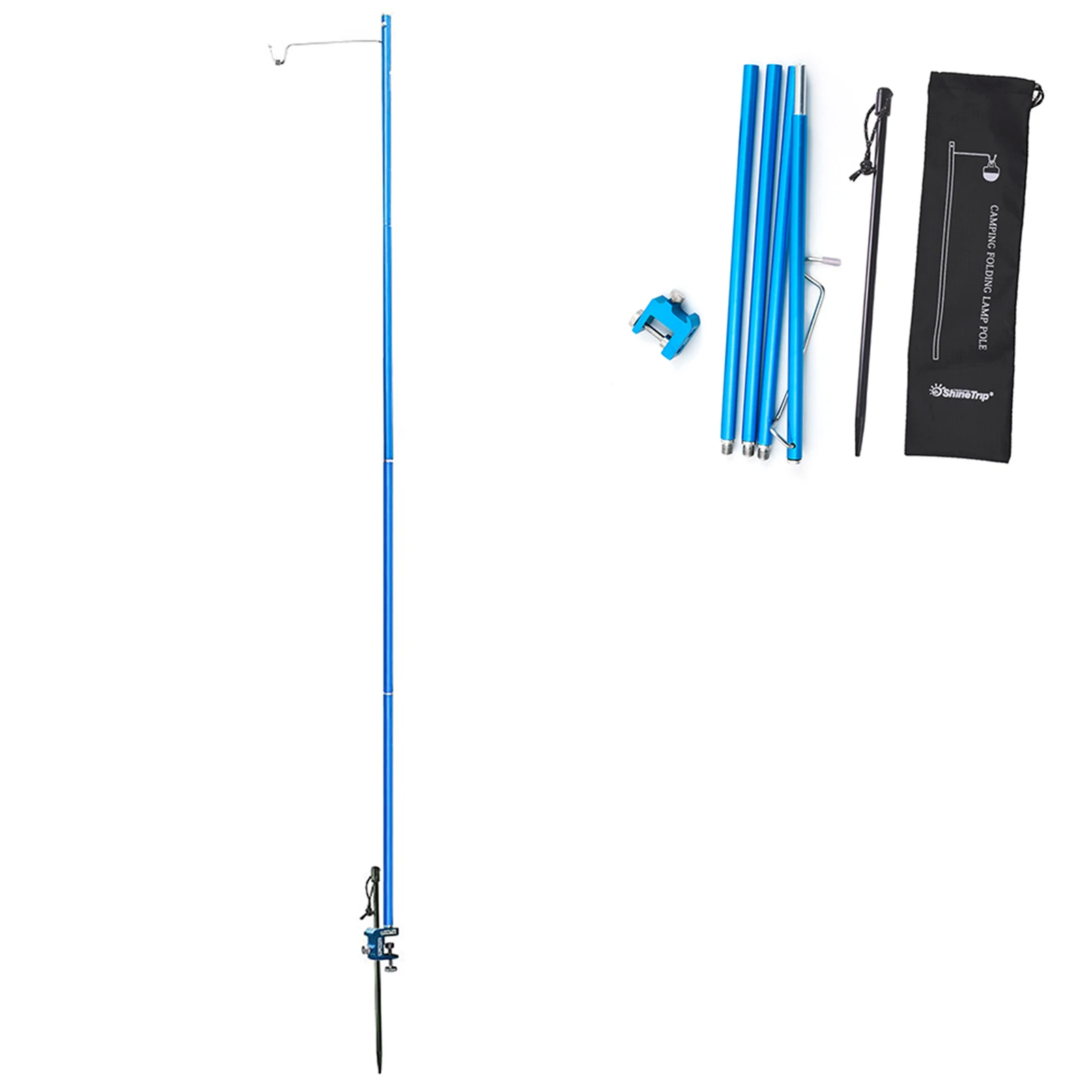 Складная алюминиевая лампа для кемпинга ультралегкий Портативный прочный