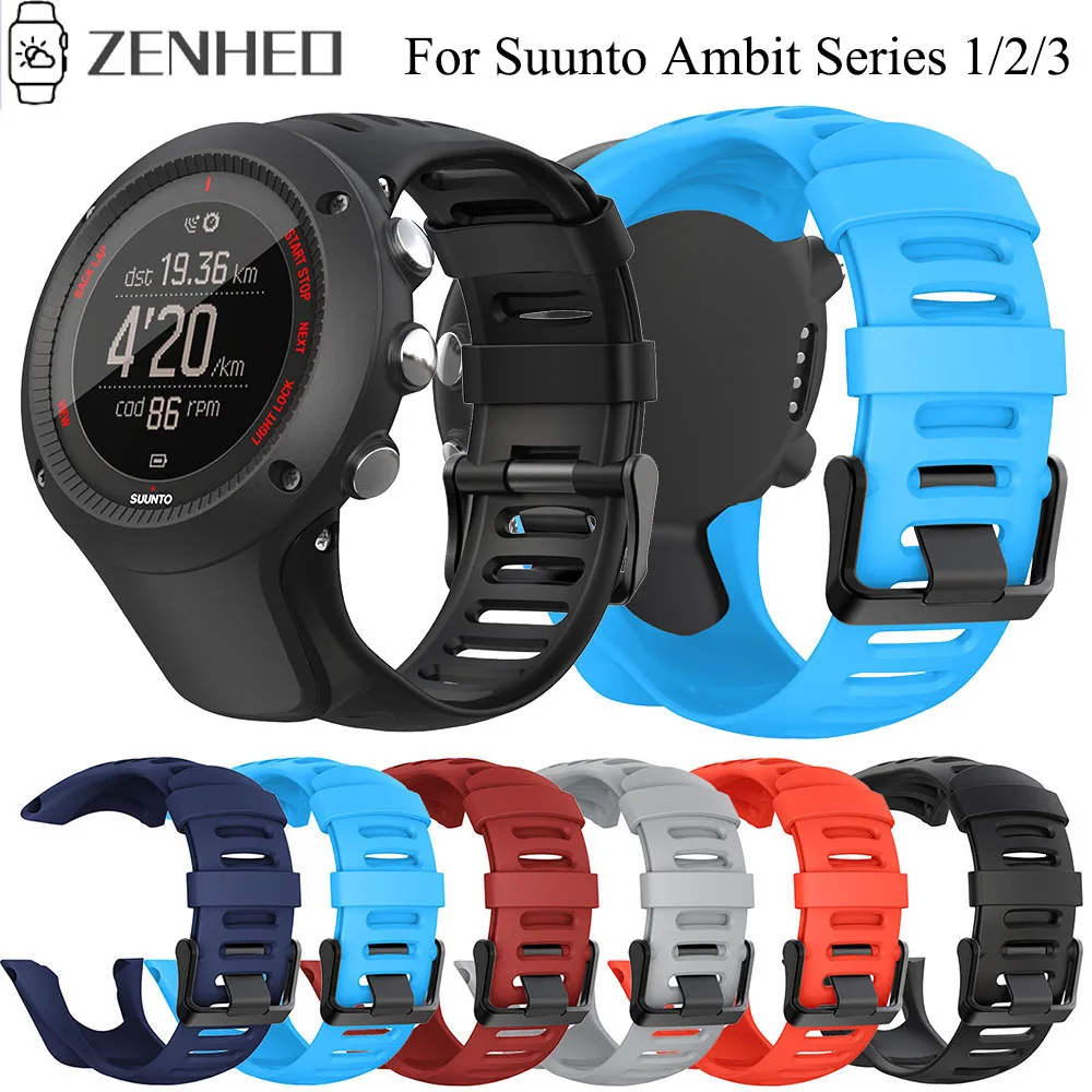 Ремешок силиконовый для Suunto Ambit Series 1/2/3 24 мм ремешок спортивных часов SUUNTO AMBIT