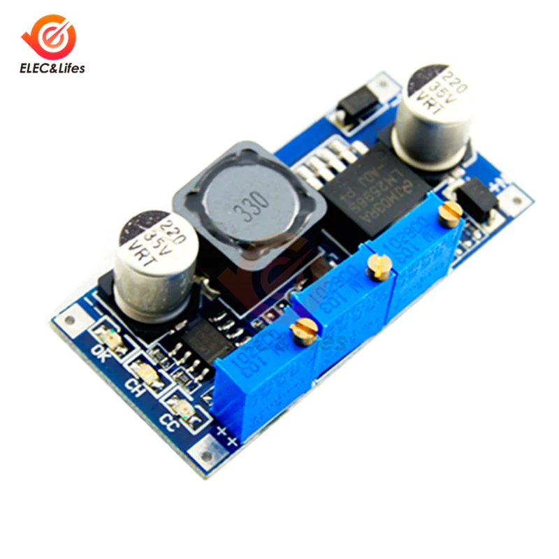 LM2596 2596 DC CC CV понижающий Регулируемый Модуль источника питания зарядная плата