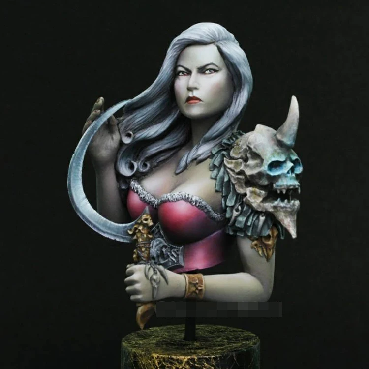 1/10 Эмилия некромант Смола Модель бюст GK научная фантастика тема несобранный и