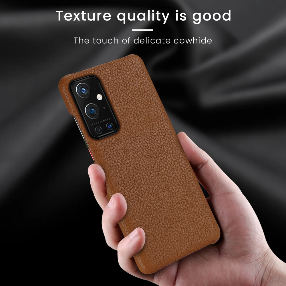 genuine litchi grain leather phone case for oneplus 9 10 pro 9r 8 pro 7 6t 7t pro 5t 6 5 nord n100 one plus luxury back cover free global shipping