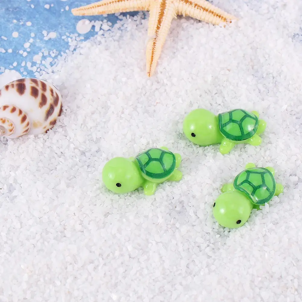 

10pcs Miniature Dollhouse Bonsai Garden Landscape Flower Pot Sea Turtle Decor