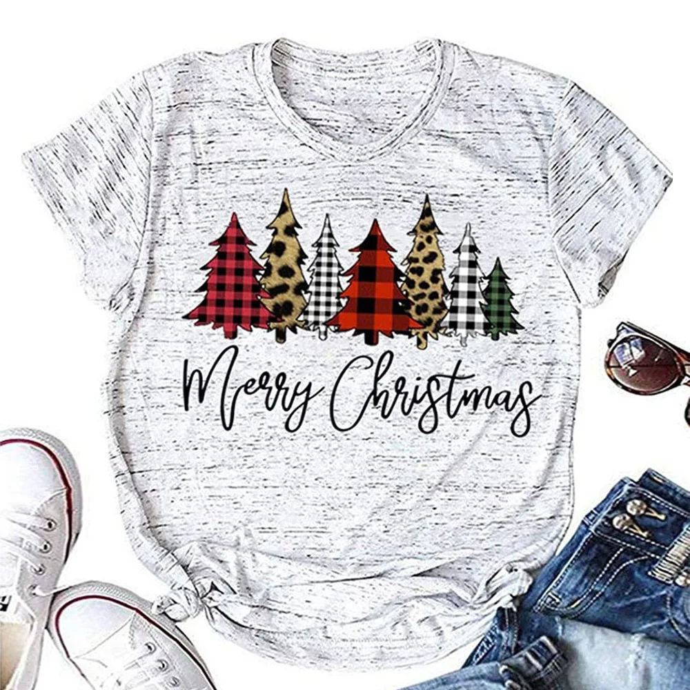 

Kerry Christmas tree Print crew neck short sleeve T-shirt