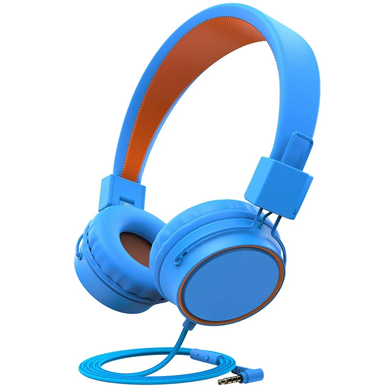 

Kids Headphones Comfortable & Adjustable, 3.5MM Jack Foldable Wired Cord On-Ear Headsets, 85dB Safety Volume Limited for Child