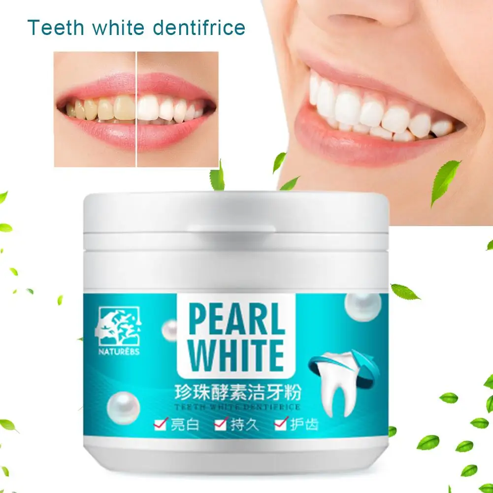 

Teeth Whitening Powder Natural Pearl Power Bad Breath Tartar Tea Stains Removing Teeth White Dentifrice