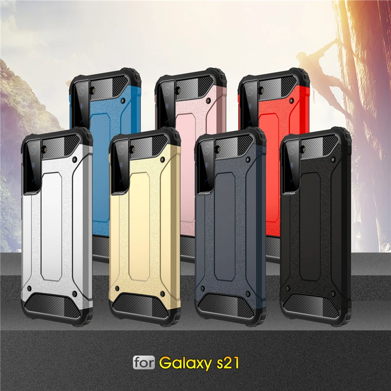 

For Samsung Galaxy S21 Plus Case Cover Anti-knock TPU Bumper Rugged Armor Silicone Phone Back Cover Case For Samsung S21 Plus 5G