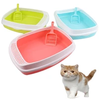 pet dog toilet bedpan cat litter box cat dog tray teddy anti splash toilette puppy cat indoor home plastic sandbox
