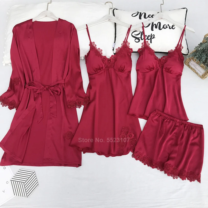 Женский пижамный комплект в японском стиле кимоно свадебное платье подружки