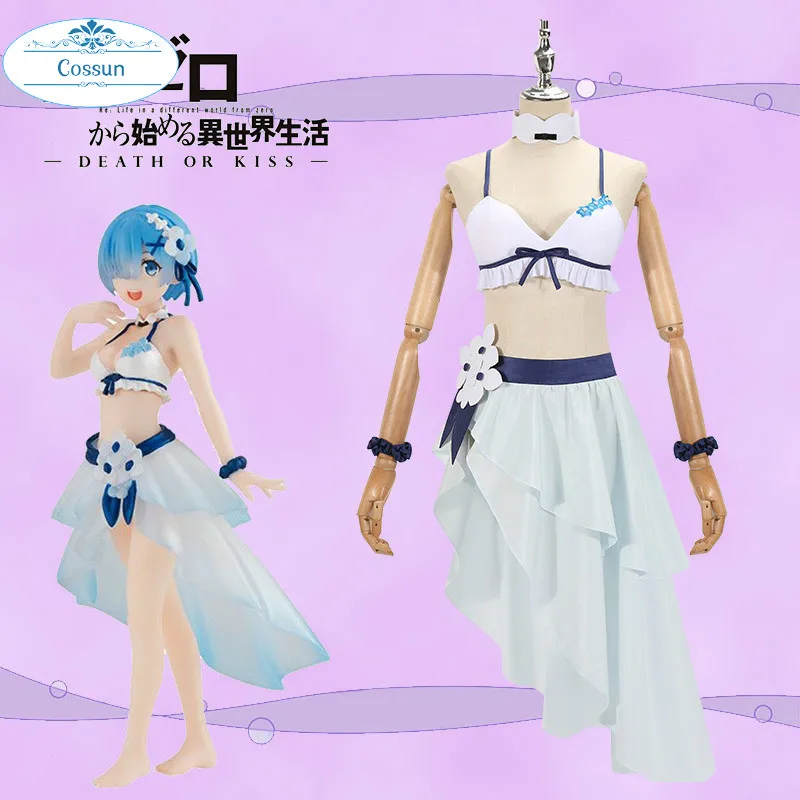 Аниме Re: жизнь в другой мир от нуля Rem карнавальный костюм модный сексуальный
