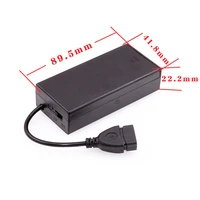 500pcslot plastic 18650 7 4v battery case 2 slots for 2 x 18650 batteries holder storage box cover with usb onoff switch