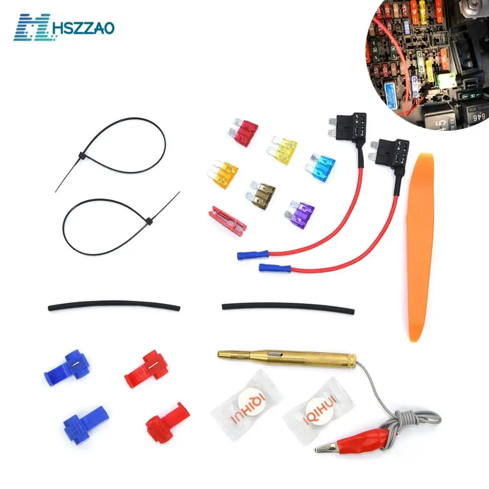 10 упаковок 12 в автомобильный адаптер предохранителя держатель gps-навигатор