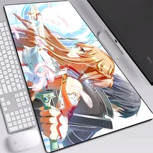 Anime Mouse Pad Sword Art Online Persona HD Wallpaper Full Table Mat Locking Edge Rubber Soft Mice Mat for CSGO Dota2 LOL Gamer