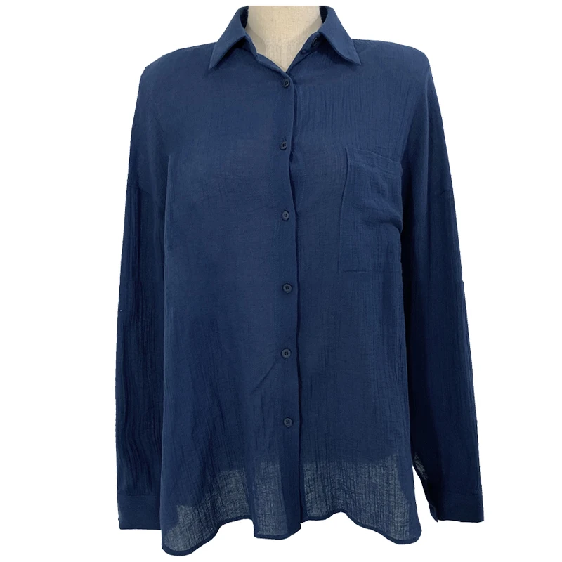 

INS Internet Celebrity BF Hong Kong Style Retro Sun Protection Shirt Coat Loose Slimming Long Sleeves Shirt 2021 Summer Autumn