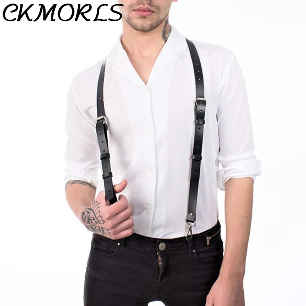 CKMORLS кожаный ремень безопасности БДСМ панк бондаж ремни эротические гей Панк