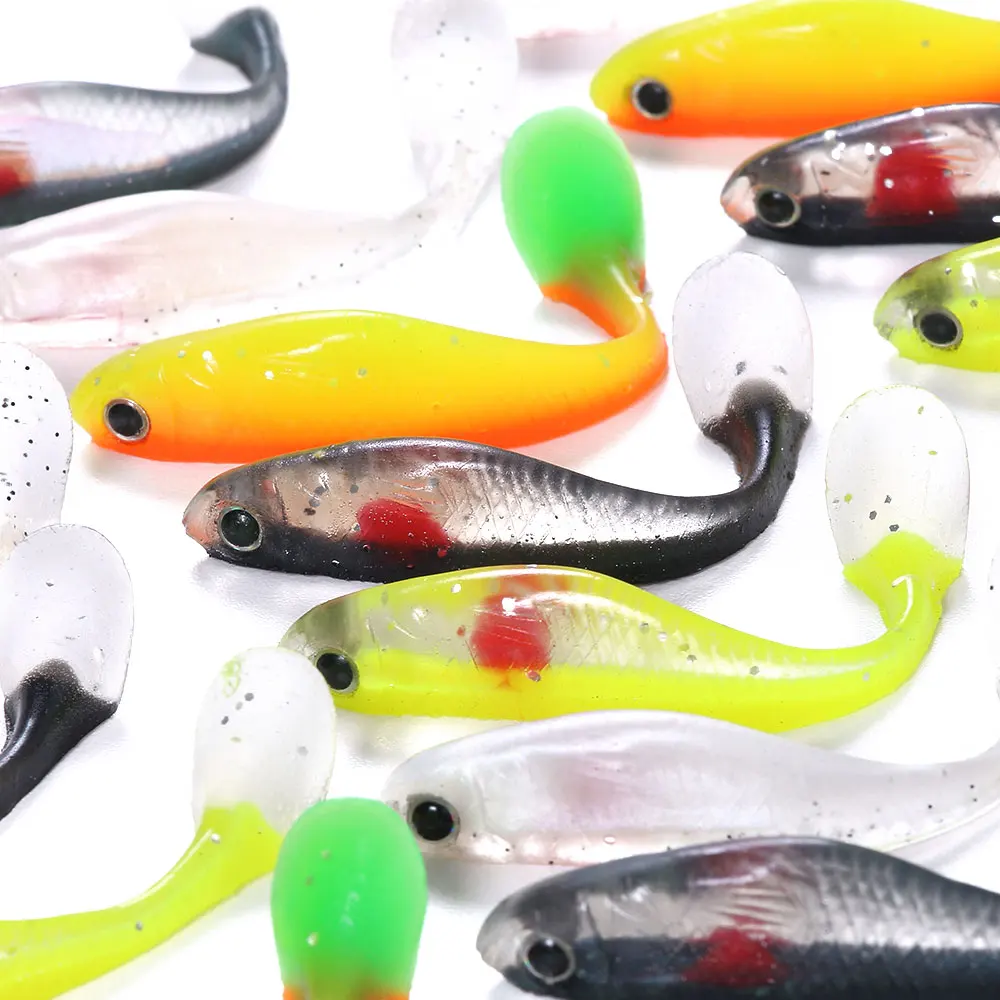 5 шт./лот воблер приманка для рыбной ловли 88 мм искусственная силиконовая Мягкая