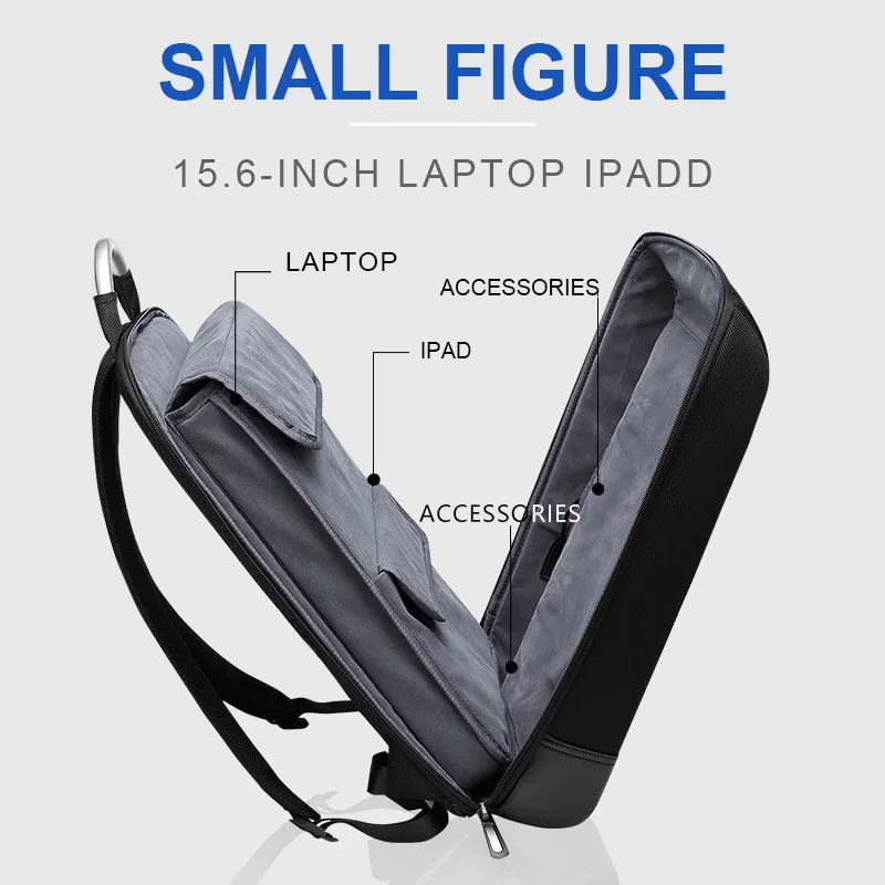 eurcool business thin laptop backpack waterproof backpacks usb charging men backpack business travel new design pюкзак ж