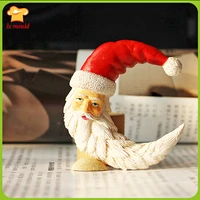 exclusive brand new christmas dry pace silicone molds sugar cake mould santa shape