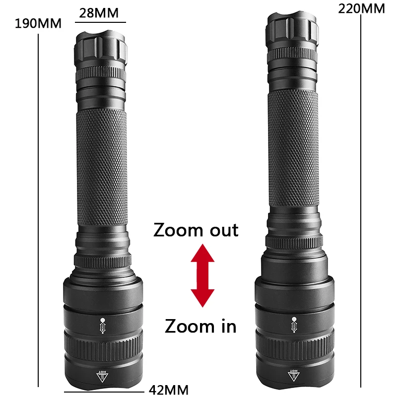 CREE XHP90.2 Чип Мощный светодиодный тактический фонарик Увеличить XHP70 Фонарь