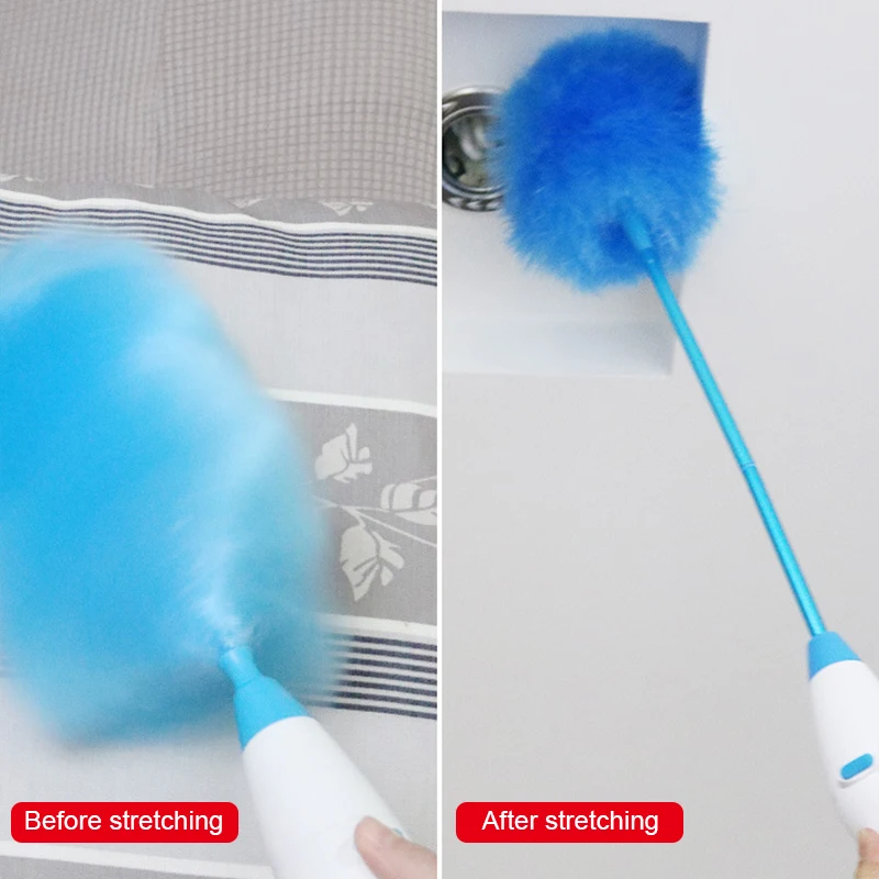 Electric Dust Cleaner Spin Feather Duster 360° Adjustable Cleaning Brush Microfiber Magic Instant Pr | Дом и сад