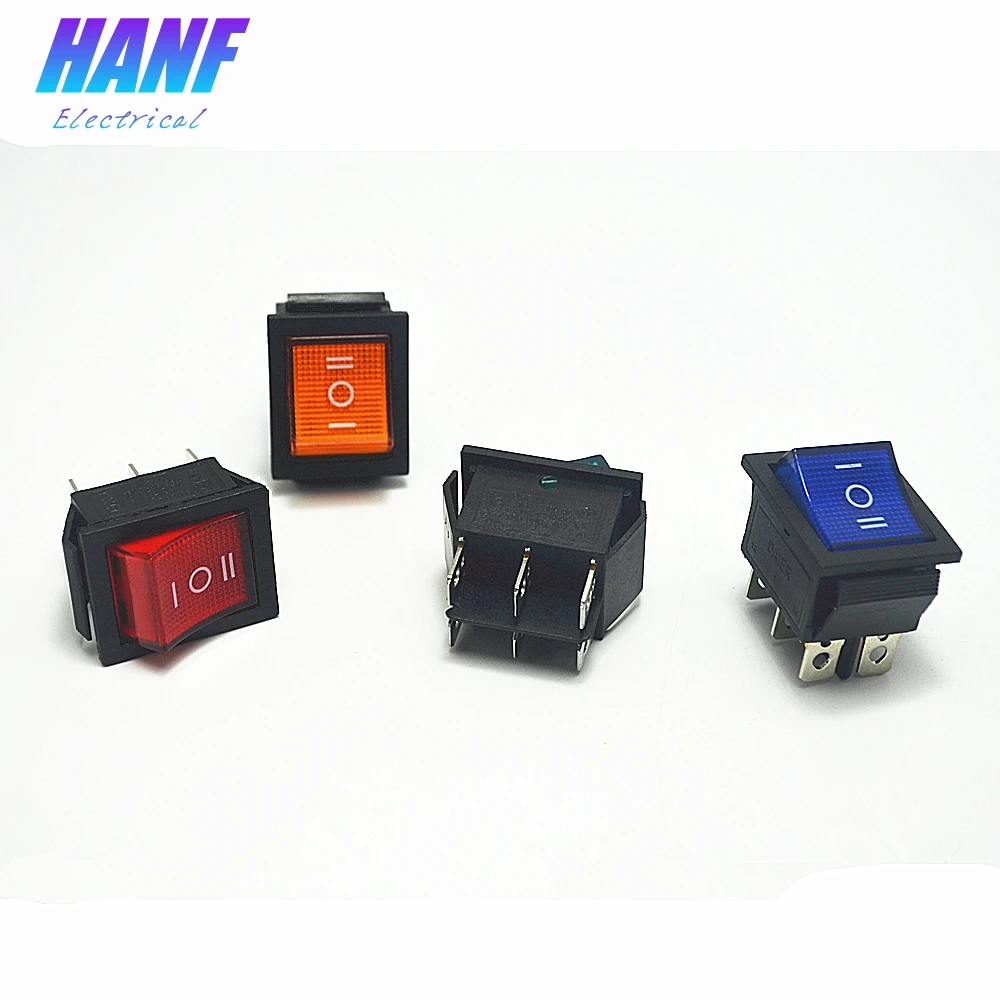 Автомобильная мебель Светодиодная лампа выключатель питания DPDT 6 игла