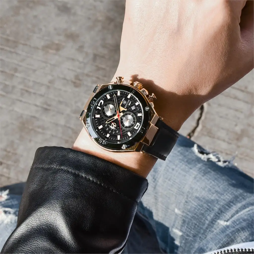 2019 BENYAR Men's Watch Casual chronograph Watches Men top luxury brand Quartz Sports Waterproof Wrist watch Relogio Masculino