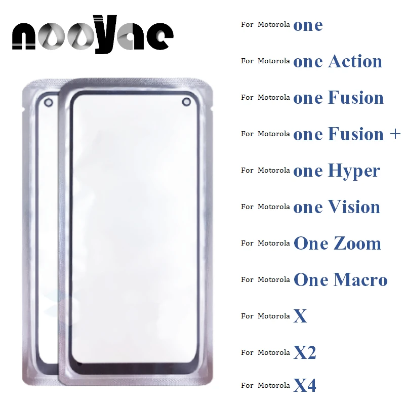 

5PCS Digitizer LCD Sensor Glass For Motorola Moto One Action Fusion Plus + Touch Screen Glass lens Panel With OCA