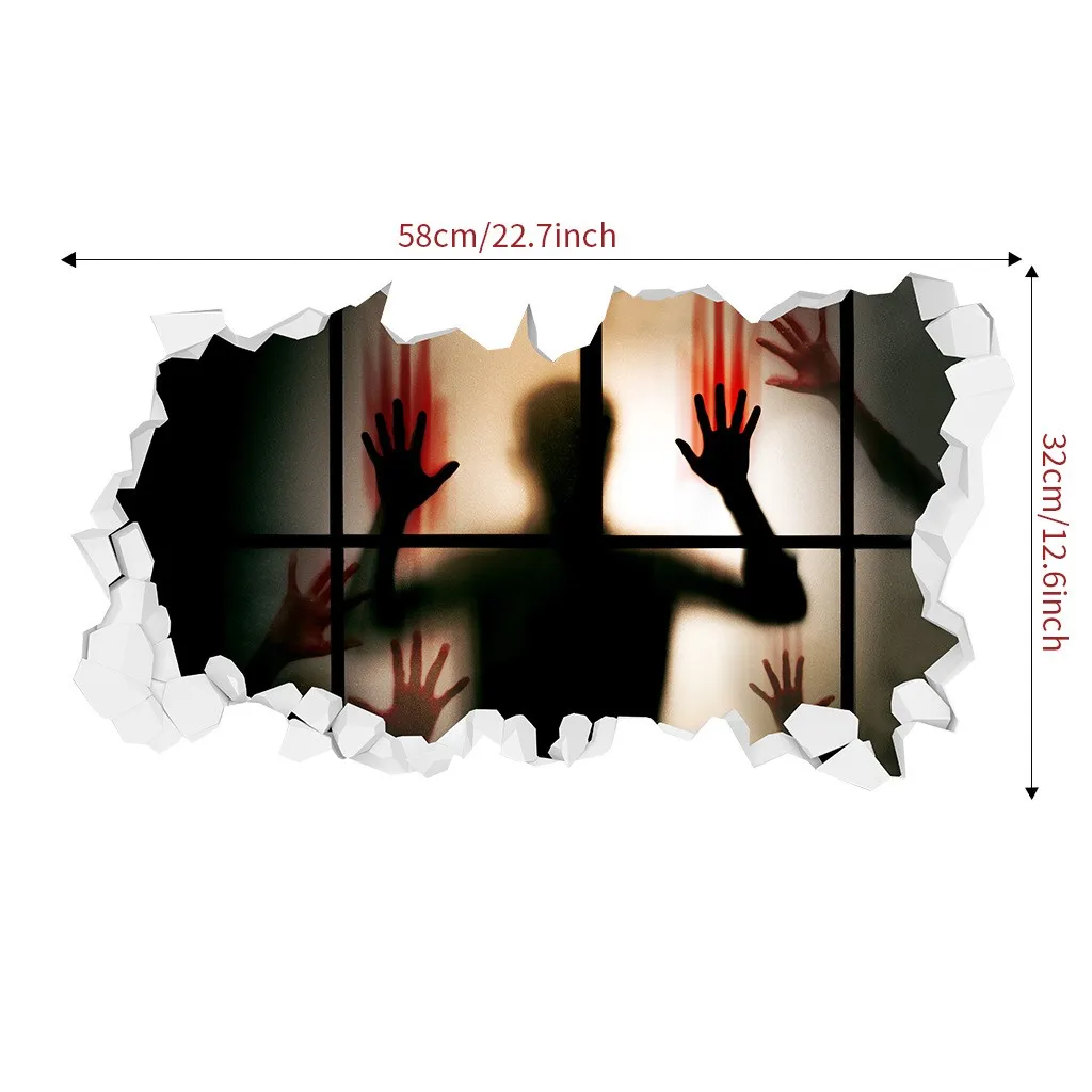 Настенная Наклейка Настенный декор наклейка на стену Хэллоуин домашние Наклейки