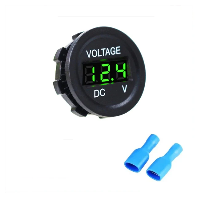 Цифровой вольтметр 12 В постоянного тока со светодиодный Ной панелью и дисплеем для автомобилей, мотоциклов, лодок