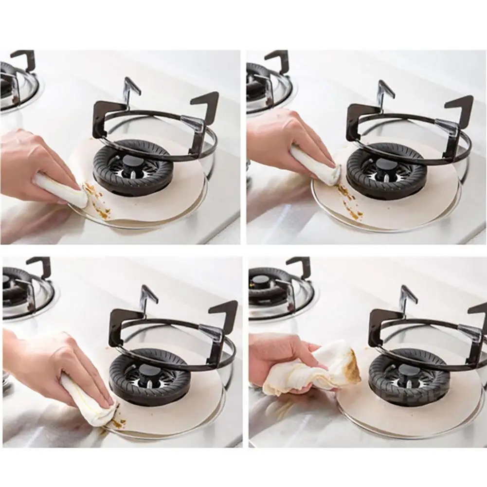 4Pcs Round Gas Protections Range Hob Stove Protection Doormat Oil and Antifouling Cleaning Pad Cover | Дом и сад