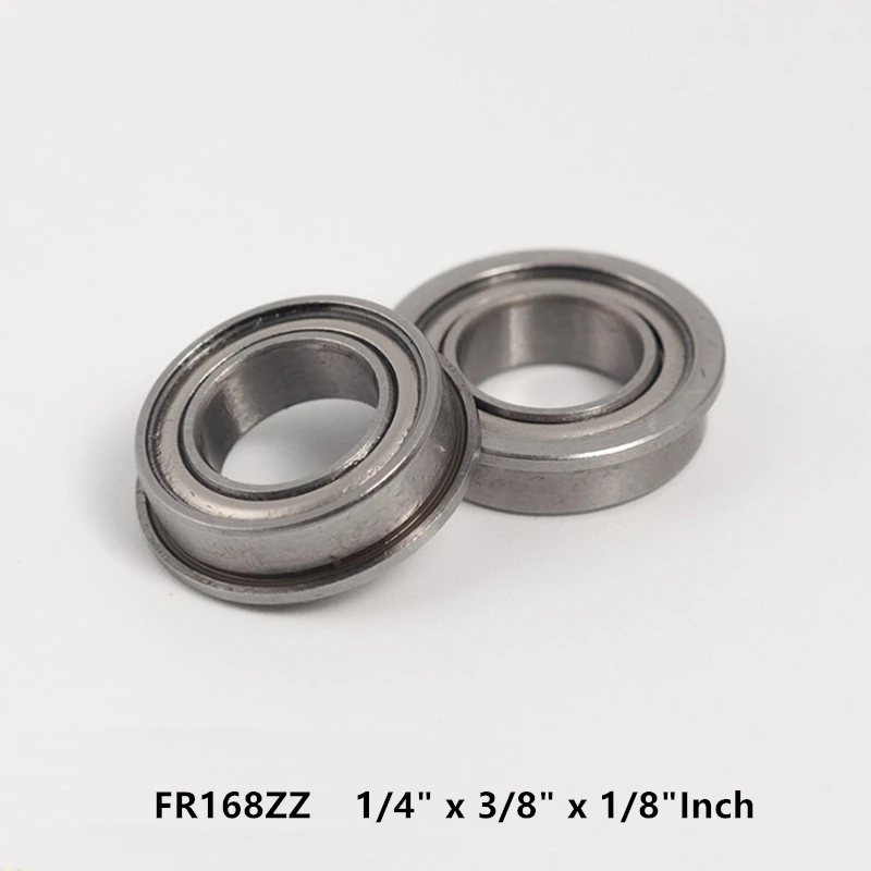 100 шт./лот FR168ZZ FR168Z FR168 ZZ Z 1/4 &quotx 3/8&quot x 1/8 &quotдюймов фланцевый фланец шаровой