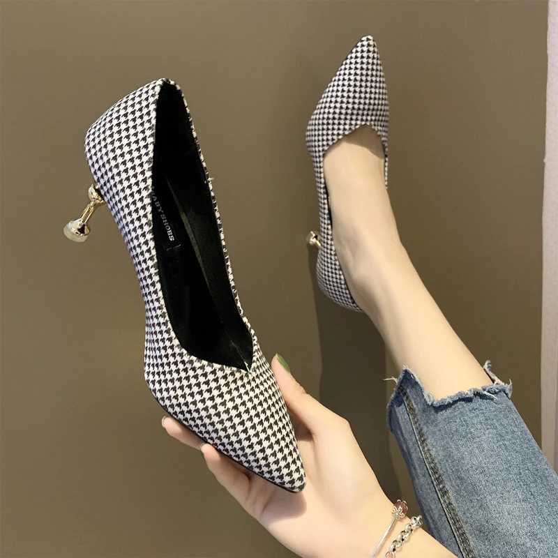 Новинка 2020 женские туфли на высоком каблуке эксклюзивные привлекательные