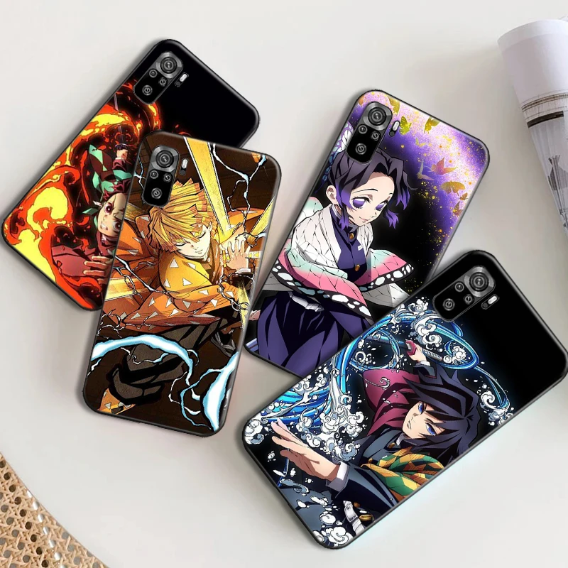

Cartoon Anime Demon Slayer Phone Case For Xiaomi Redmi 10X 4G 5G 10X Pro 5G Note 10 10 10T Pro 10T 5G 10S 10 5G Soft TPU Fundas