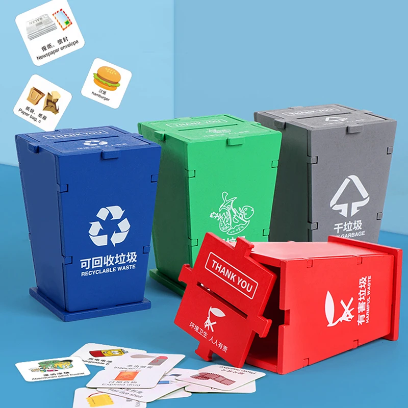 

2021 Baby Early Education Toys Garbage classification Games Creative refuse classification Toy for Children Basic Life Skill Toy