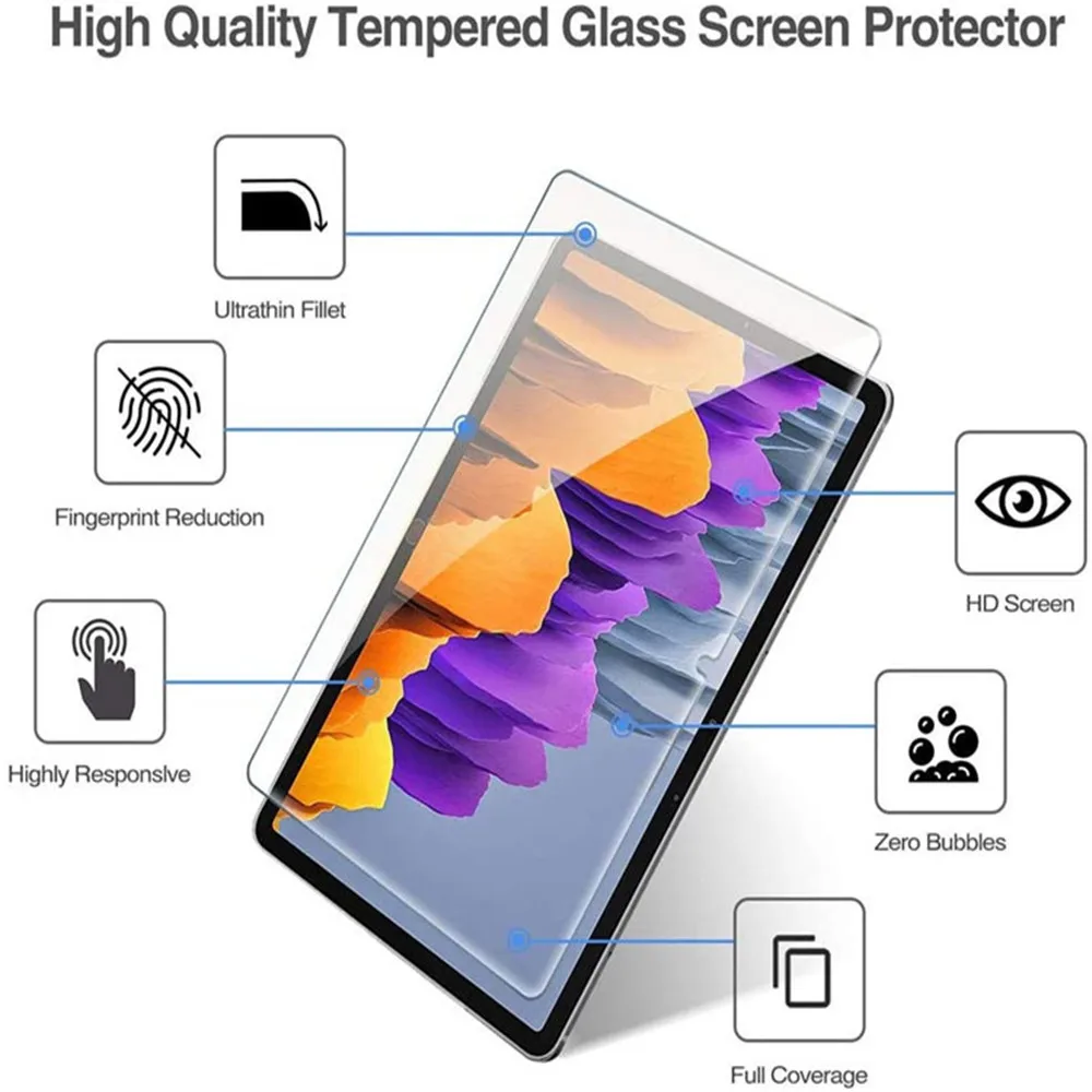 screen protector for samsung galaxy s7 11 sm t870t875 9h hardness tempered glass screen film for samsung galaxy s7plus sm t970 free global shipping