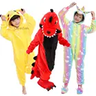 Пижама-комбинезон в виде панды для взрослых, одежда для сна, женская и детская зимняя Пижама-комбинезон в стиле унисекс, костюм единорога, Фланелевая Пижама-Тоторо с мультяшным рисунком
