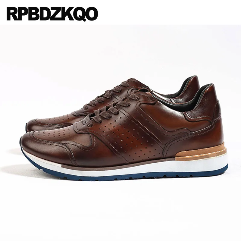 Кроссовки мужские из натуральной кожи удобная повседневная обувь Роскошные