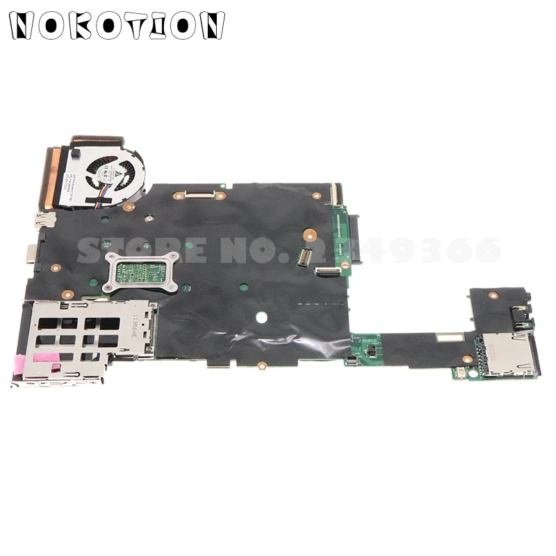 nokotion 04w3286 04w0676 04w0677 main board for lenovo thinkpad x220 laptop motherboard i5 2520m cpu 2 5ghz qm67 ddr3 free global shipping