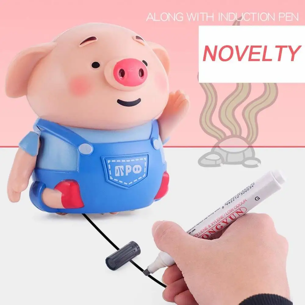 Следуй за любой нарисованной линией Binory Magic Pig робот ручка индуктивный свинья