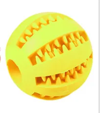 Pet Dog Toy Funny Interactive Elastic Ball Chew Teeth Cleaning Food Super Tough Rubber Durable Woven Bone Rope | Дом и сад