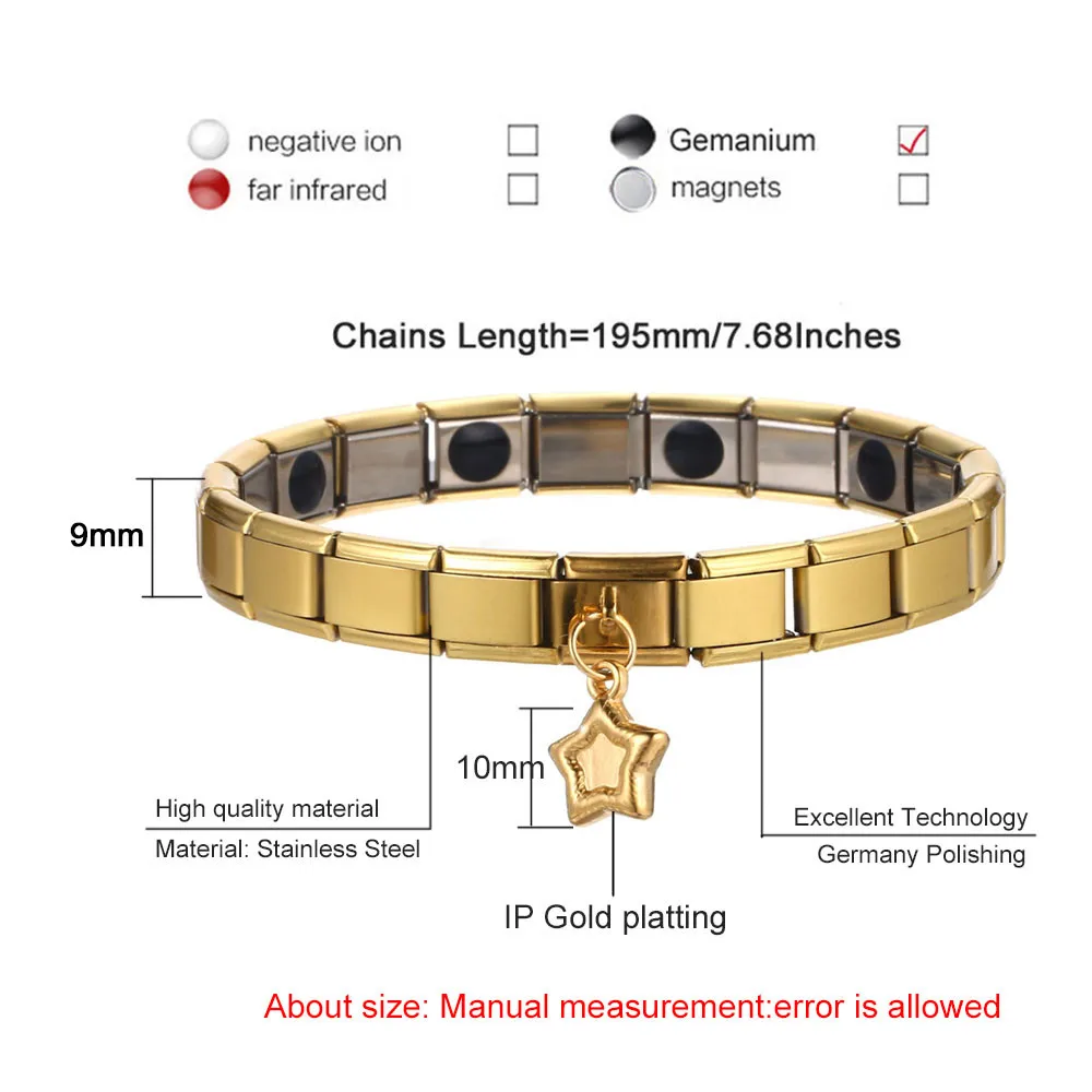 В форме сердца звезды амулеты сделай сам браслет здоровья для женщин и мужчин