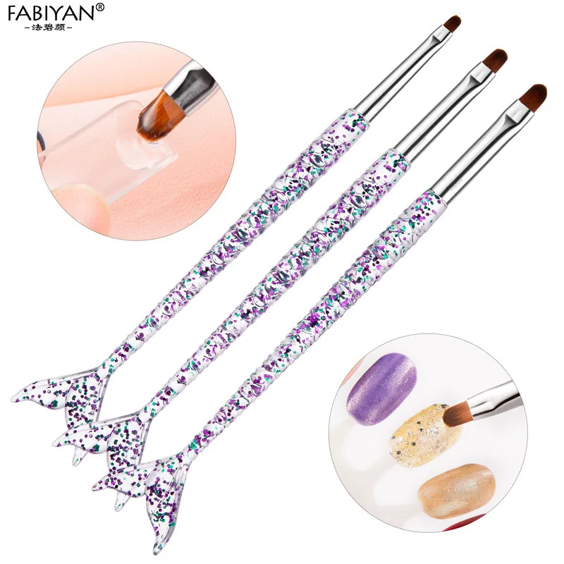 Кисть для наращивания ногтей 3 шт./компл.|Кисти ногтей| |