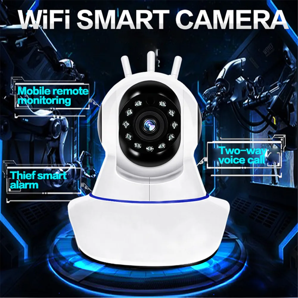 Kebidumei Wi-Fi камера ночного видения CCTV 2 МП радионяня HD IP-камера беспроводная