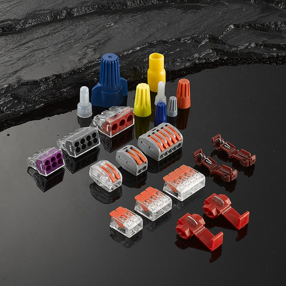 

Universal Compact Wire Wiring Connectors 222-412/3/5 Lever Nut Push In Terminal Block 5P 3P 2P Custom
