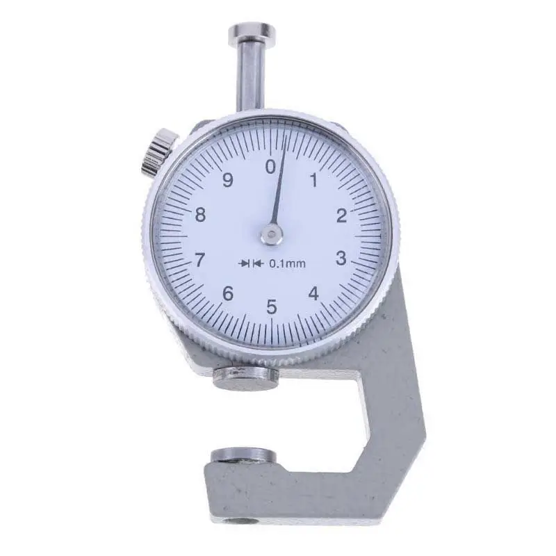 

0 to 10mm Range Measuring Tool 0.1mm Resolution Round Dial Thickness Gauge