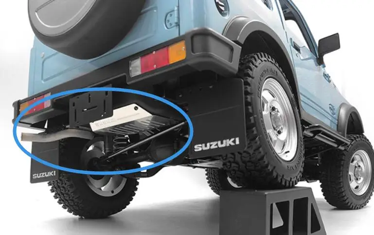 Моделирующий резервуар + выхлопная труба для каподастр самурайского SIXER CD15828 Jimny